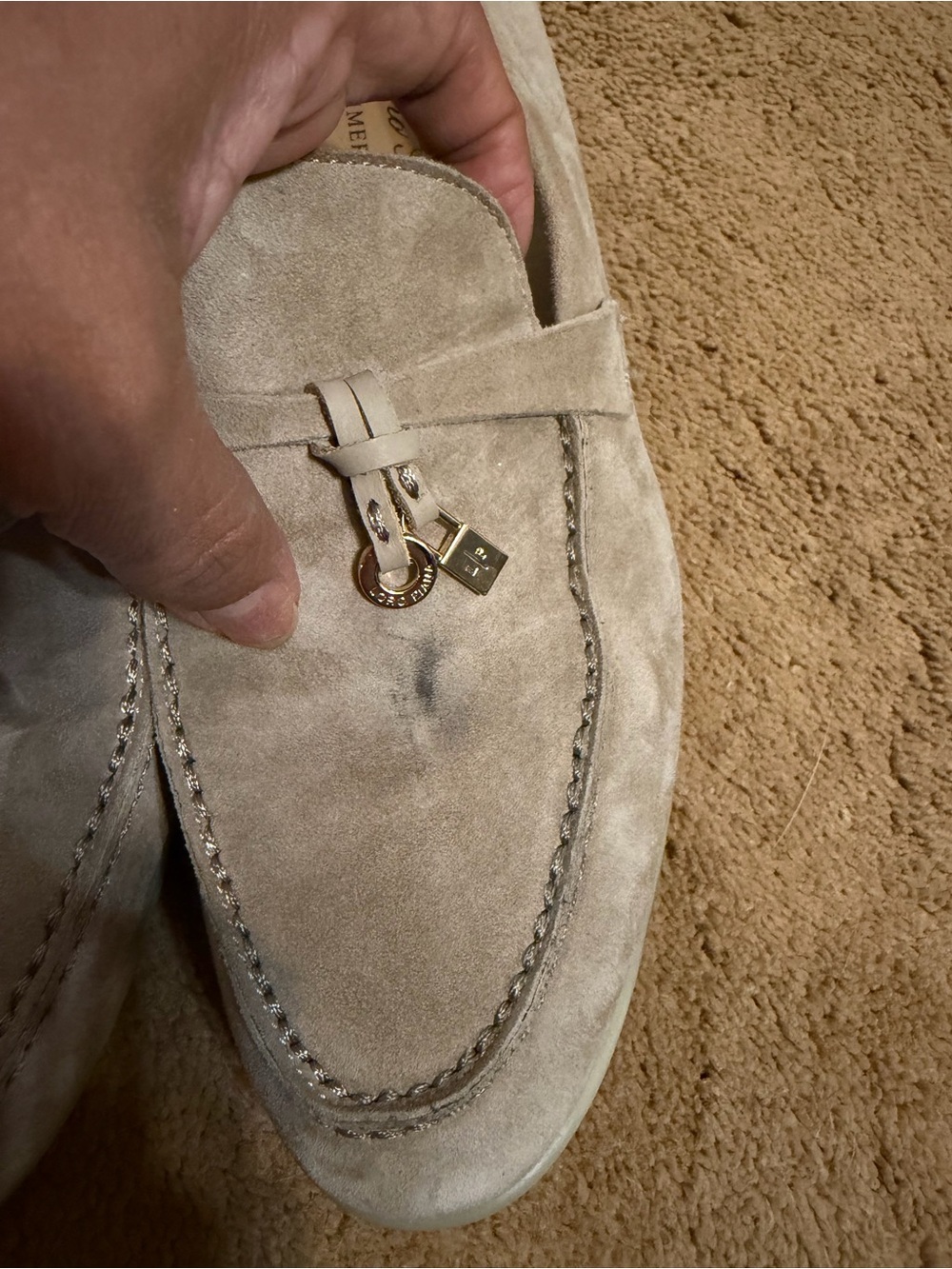 Loro Piana Summer Charms Walk suede loafers It38 - Picture 7 of 11